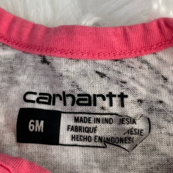Carhartt Pink Deer Onesie Baby Girls 6 Months - Picture 3 of 5